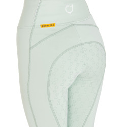 Legging ajustés femme avec grip complet Classic Equestro Vert clair