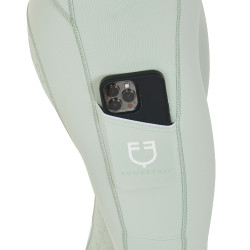 Dameslegging met volledige grip Classic Equestro Lichtgroen