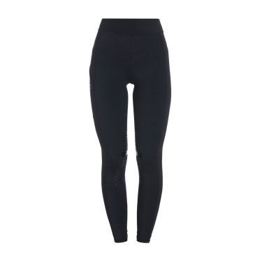 Strakke legging van stretch technisch materiaal dames Kao Light Equestro Zwart / zwart