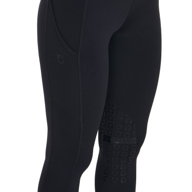 Strakke legging van stretch technisch materiaal dames Kao Light Equestro Zwart / zwart