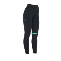 Strakke legging van stretch technisch materiaal dames Kao Light Equestro Zwart / smaragd