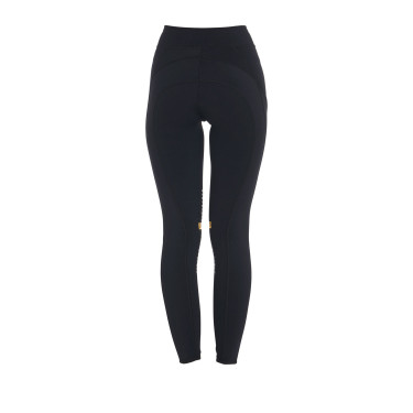 Strakke legging van stretch technisch materiaal dames Kao Light Equestro Zwart / geel