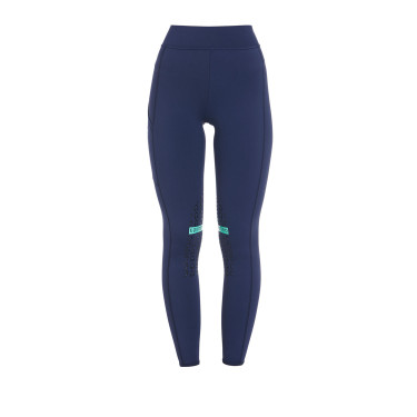 Legging ajustés en tissu technique stretch femme Kao Light Equestro Marine / émeraude Bleu