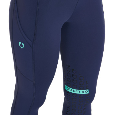 Legging ajustés en tissu technique stretch femme Kao Light Equestro Marine / émeraude Bleu