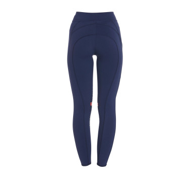Legging ajustés en tissu technique stretch femme Kao Light Equestro Marine / rouge Bleu
