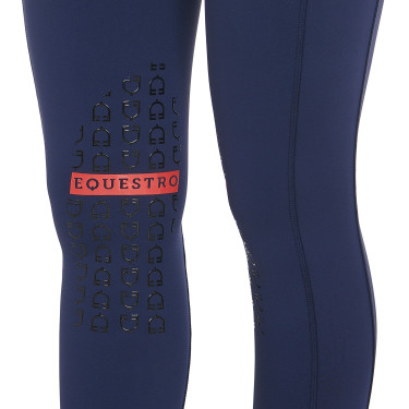 Legging ajustés en tissu technique stretch femme Kao Light Equestro Marine / rouge Bleu