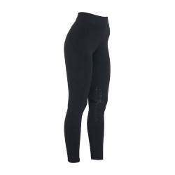 Legging ajustés en tissu technique stretch femme Kao Equestro Noir / noir