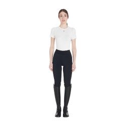 Legging ajustés en tissu technique stretch femme Kao Equestro Noir / noir