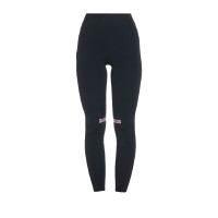 Aansluitende legging van stretch technische stof voor dames Kao Equestro Zwart / lila Aansluitende legging van stretch technische stof voor dames Kao Equestro Zwart / lila