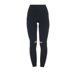Legging ajustés en tissu technique stretch femme Kao Equestro Noir / lilas
