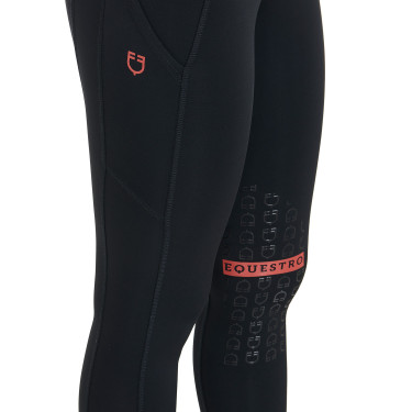 Aansluitende legging van stretch technische stof voor dames Kao Equestro Zwart / rood