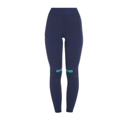 Legging ajustés en tissu technique stretch femme Kao Equestro Marine / émeraude Bleu