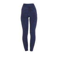 Aansluitende legging van stretch technische stof voor dames Kao Equestro Zwart / lila Aansluitende legging van stretch technische stof voor dames Kao Equestro Zwart / lila
