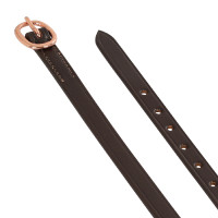 Lanières pour éperons en cuir avec boucle en or rose Equestro Marron Lanières pour éperons en cuir avec boucle en or rose Equestro Marron