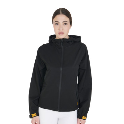 Imperméable technique à 3 couches femme Equestro Noir