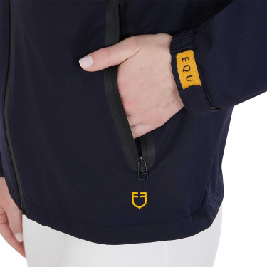 Driedelige technische damesregenjas Equestro Marine Marineblauw Driedelige technische damesregenjas Equestro Marine Marineblauw