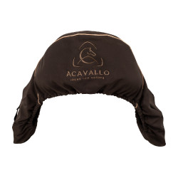 Housse de selle avec doublure en polaire Acavallo Marron