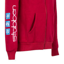 Sweat à capuche homme avec multi-logo Equestro Scooter Beige