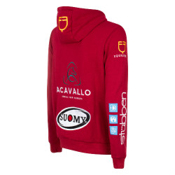 Sweat à capuche homme avec multi-logo Equestro Scooter Beige