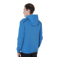 Katoenen hoodie met ritssluiting heren Equestro Daphne Blauw Katoenen hoodie met ritssluiting heren Equestro Daphne Blauw