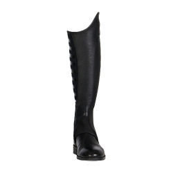 Mini-chaps unisex avec inserts en silicone Gel Grip System Equestro Noir