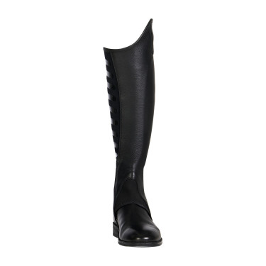 Mini-chaps unisex avec inserts en silicone Gel Grip System Equestro Noir