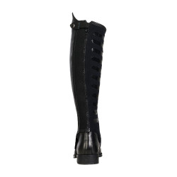 Mini-chaps unisex avec inserts en silicone Gel Grip System Equestro Noir