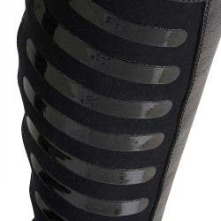 Mini-chaps unisex avec inserts en silicone Gel Grip System Equestro Noir