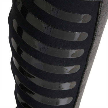Mini-chaps unisex avec inserts en silicone Gel Grip System Equestro Noir