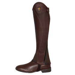 Mini-chaps en cuir souple avec fermeture éclair latérale Magellano Equestro Marron Mini-chaps en cuir souple avec fermeture éclair latérale Magellano Equestro Marron