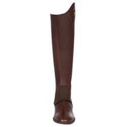 Mini-chaps en cuir souple avec fermeture éclair latérale Magellano Equestro Marron Mini-chaps en cuir souple avec fermeture éclair latérale Magellano Equestro Marron