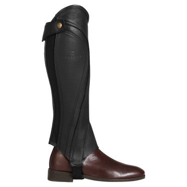Uniseks mini-chaps van geperforeerd leer voor maximaal comfort Salisbury Equestro Uniseks mini-chaps van geperforeerd leer voor maximaal comfort Salisbury Equestro
