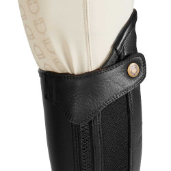 Mini-chaps en cuir perforé unisex pour un confort maximal Salisbury Equestro Noir Mini-chaps en cuir perforé unisex pour un confort maximal Salisbury Equestro Noir
