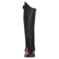 Mini-chaps en cuir perforé unisex pour un confort maximal Salisbury Equestro Marron