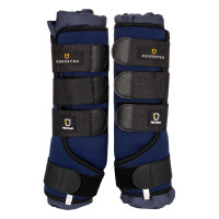 Rustbandages van neopreen/katoen Equestro per 2 Zwart