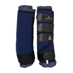 Rustbandages van neopreen/katoen Equestro per 2 Marine Marineblauw