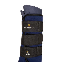 Rustbandages van neopreen/katoen Equestro per 2 Zwart