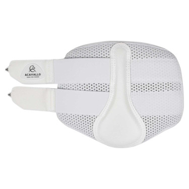 Guêtres avant en néoprène perforé avec double fermeture velcro Acavallo Blanc