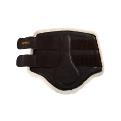 Guêtres avant en cuir écologique avec double fermeture velcro Acavallo Marron Guêtres avant en cuir écologique avec double fermeture velcro Acavallo Marron