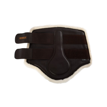 Guêtres avant en cuir écologique avec double fermeture velcro Acavallo Marron Guêtres avant en cuir écologique avec double fermeture velcro Acavallo Marron