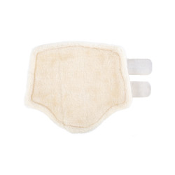 Guêtres avant en cuir écologique avec double fermeture velcro Acavallo Blanc