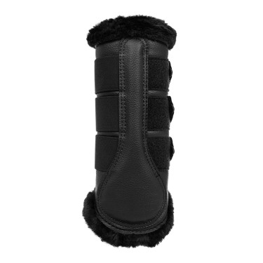 Guêtres arrière en cuir synthétique avec triple velcro Acavallo Guêtres arrière en cuir synthétique avec triple velcro Acavallo