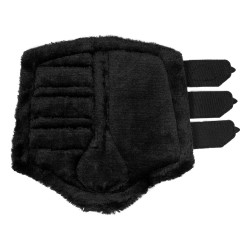 Guêtres arrière en cuir synthétique avec triple velcro Acavallo Noir Guêtres arrière en cuir synthétique avec triple velcro Acavallo Noir