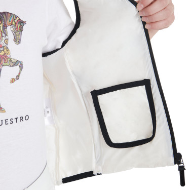 Gilet technique enfant Equestro Blanc