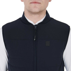 Gilet homme en tissu technique respirant Flam Equestro Marine Bleu marine Gilet homme en tissu technique respirant Flam Equestro Marine Bleu marine