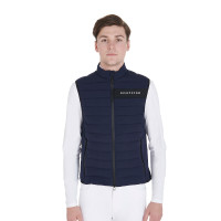 Herenbodywarmer van winddicht technisch materiaal Equestro Marine Marineblauw Herenbodywarmer van winddicht technisch materiaal Equestro Marine Marineblauw