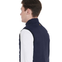 Herenbodywarmer van winddicht technisch materiaal Equestro Marine Marineblauw Herenbodywarmer van winddicht technisch materiaal Equestro Marine Marineblauw