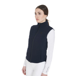 Gilet en tissu technique respirant femme Kemi Equestro Marine Bleu marine