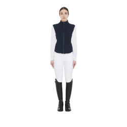 Gilet en tissu technique respirant femme Kemi Equestro Marine Bleu marine