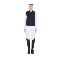 Gilet en tissu technique coupe-vent femme Equestro Marine Bleu marine Gilet en tissu technique coupe-vent femme Equestro Marine Bleu marine